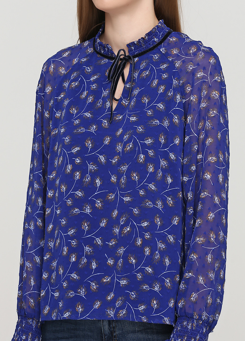 Синяя демисезонная блуза Comma, by s.Oliver