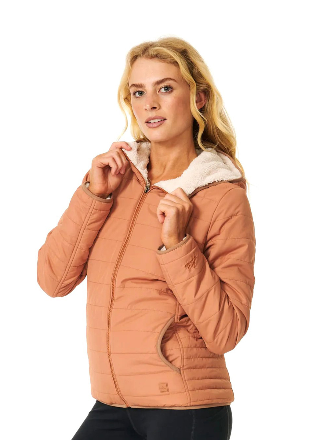 Коричневая демисезонная куртка Rip Curl Anti-Series Anoeta