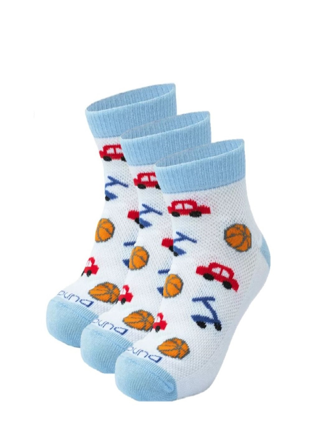 Набір шкарпеток (3 шт.) дит./арт./20-22/голубий/2591 Duna 9066 (252899207)