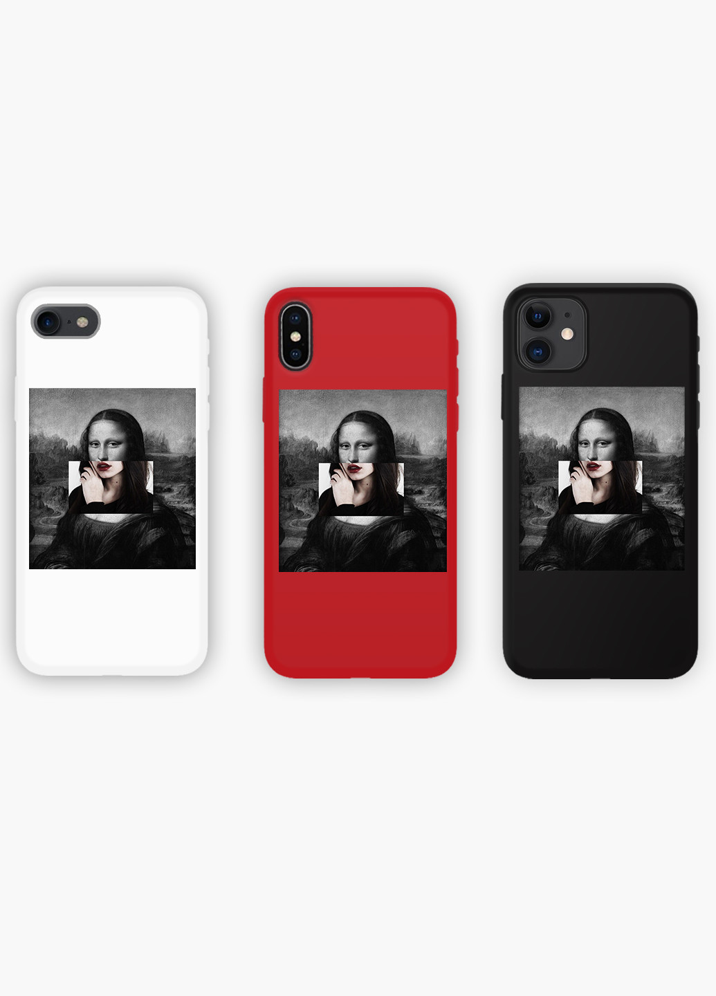 Чехол силиконовый Apple Iphone Xs Ренессанс Мона Лиза "Джоконда» (Mona Lisa La Gioconda) Белый (8938-1202) MobiPrint (219356046)