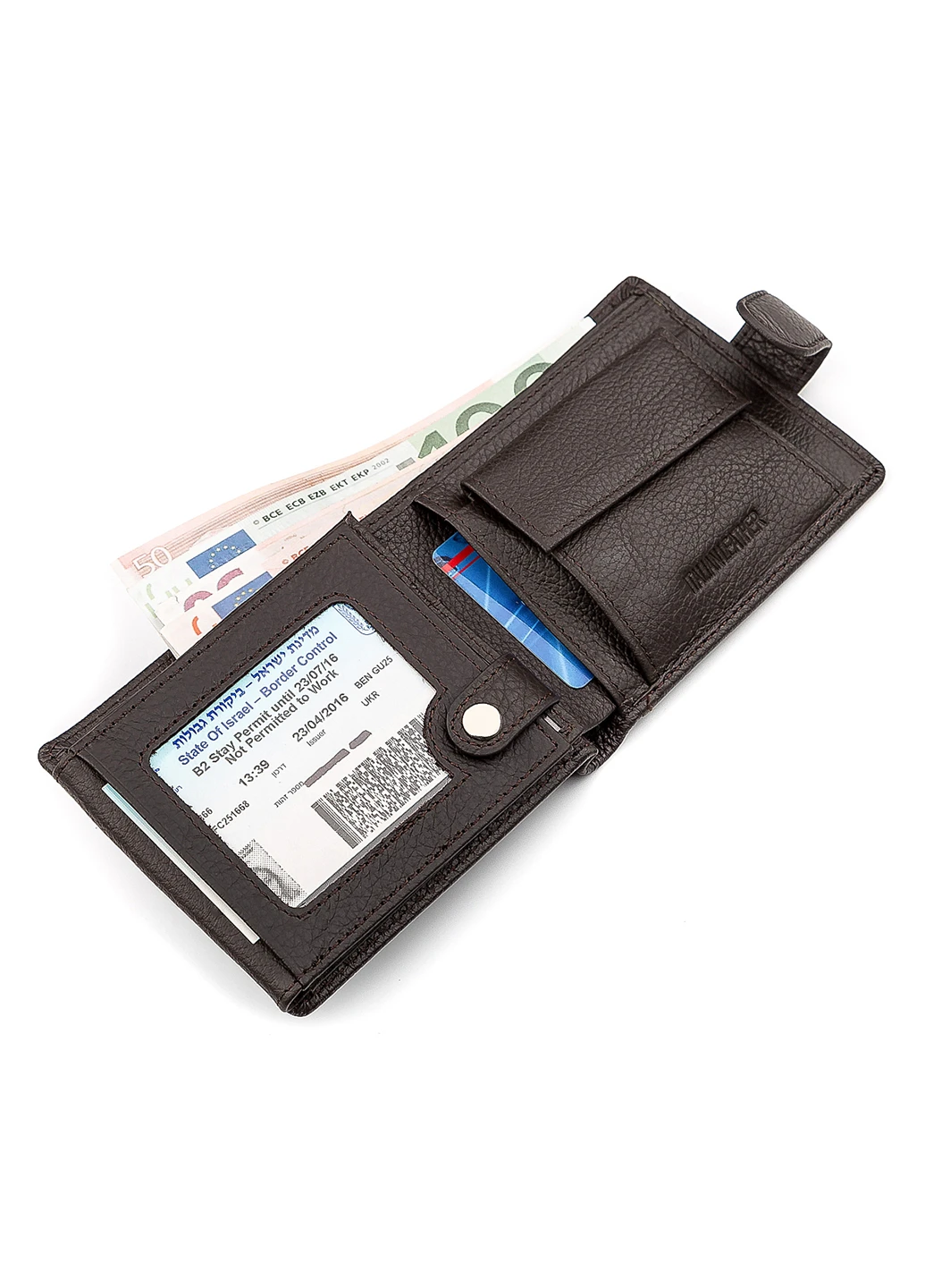 Чоловічий шкіряний гаманець 11,5х9,5х2,5 см st leather (252128246)