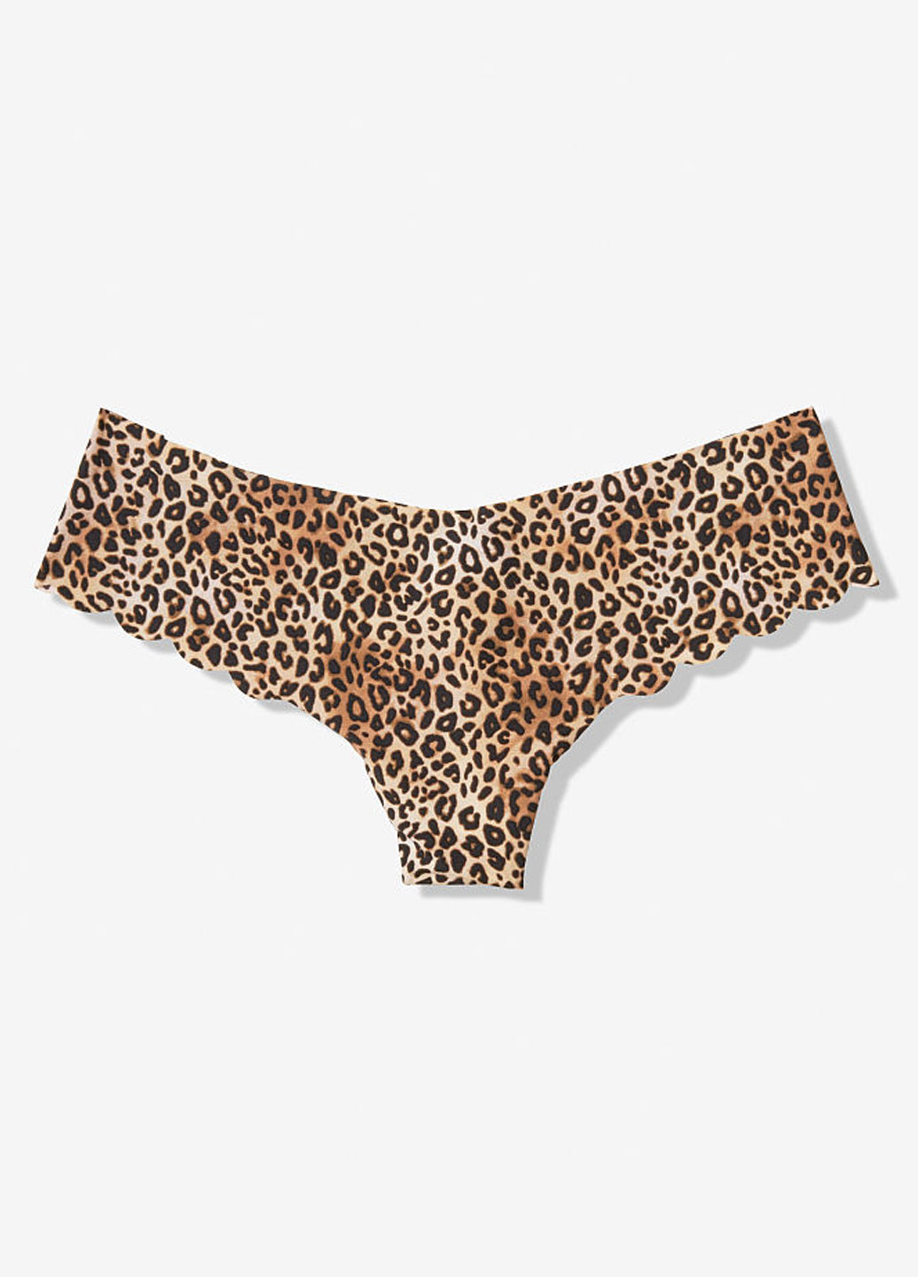 Трусики Victoria's Secret стринги леопардовые коричневые повседневные трикотаж