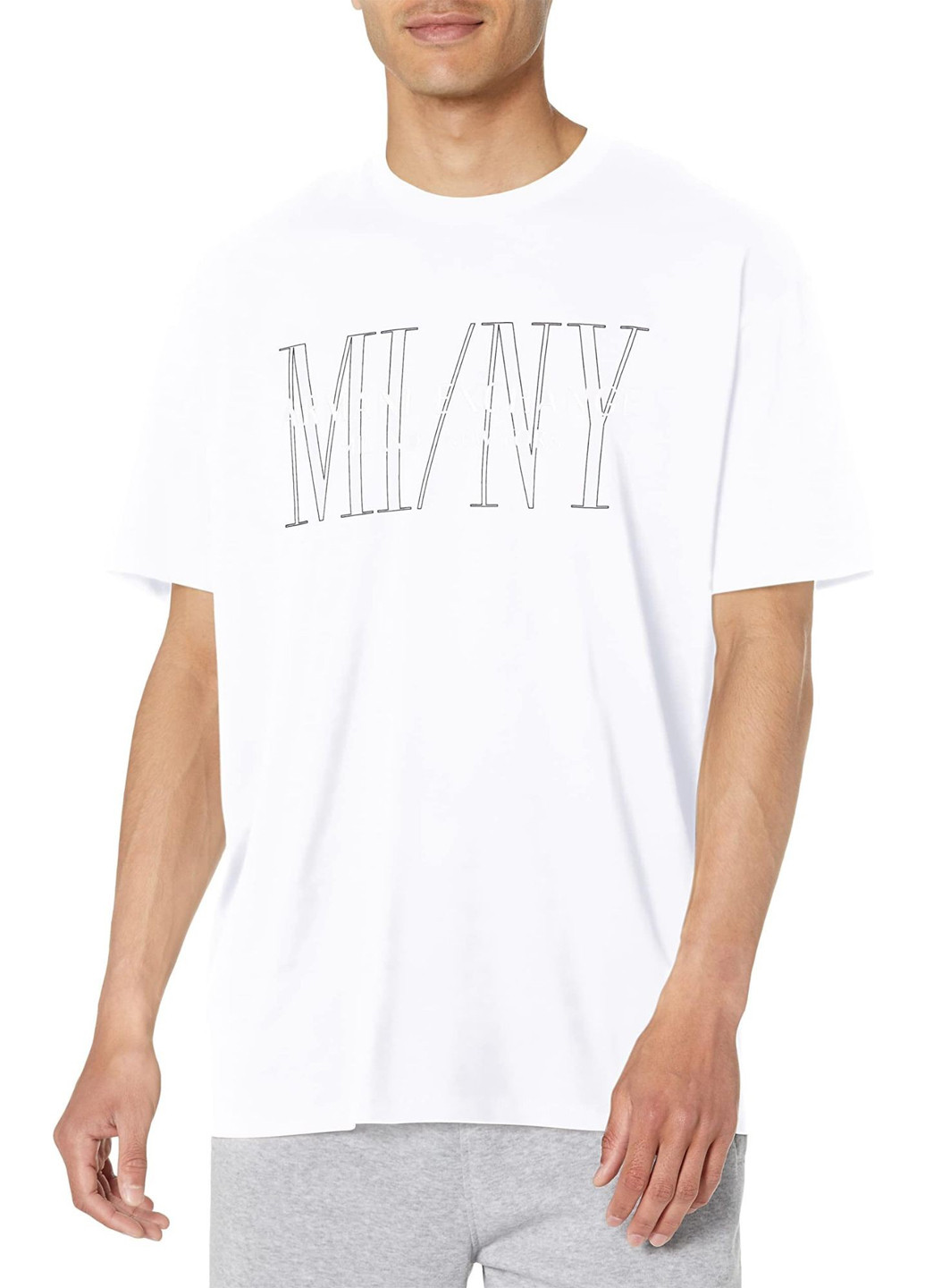 Біла футболка Armani Exchange