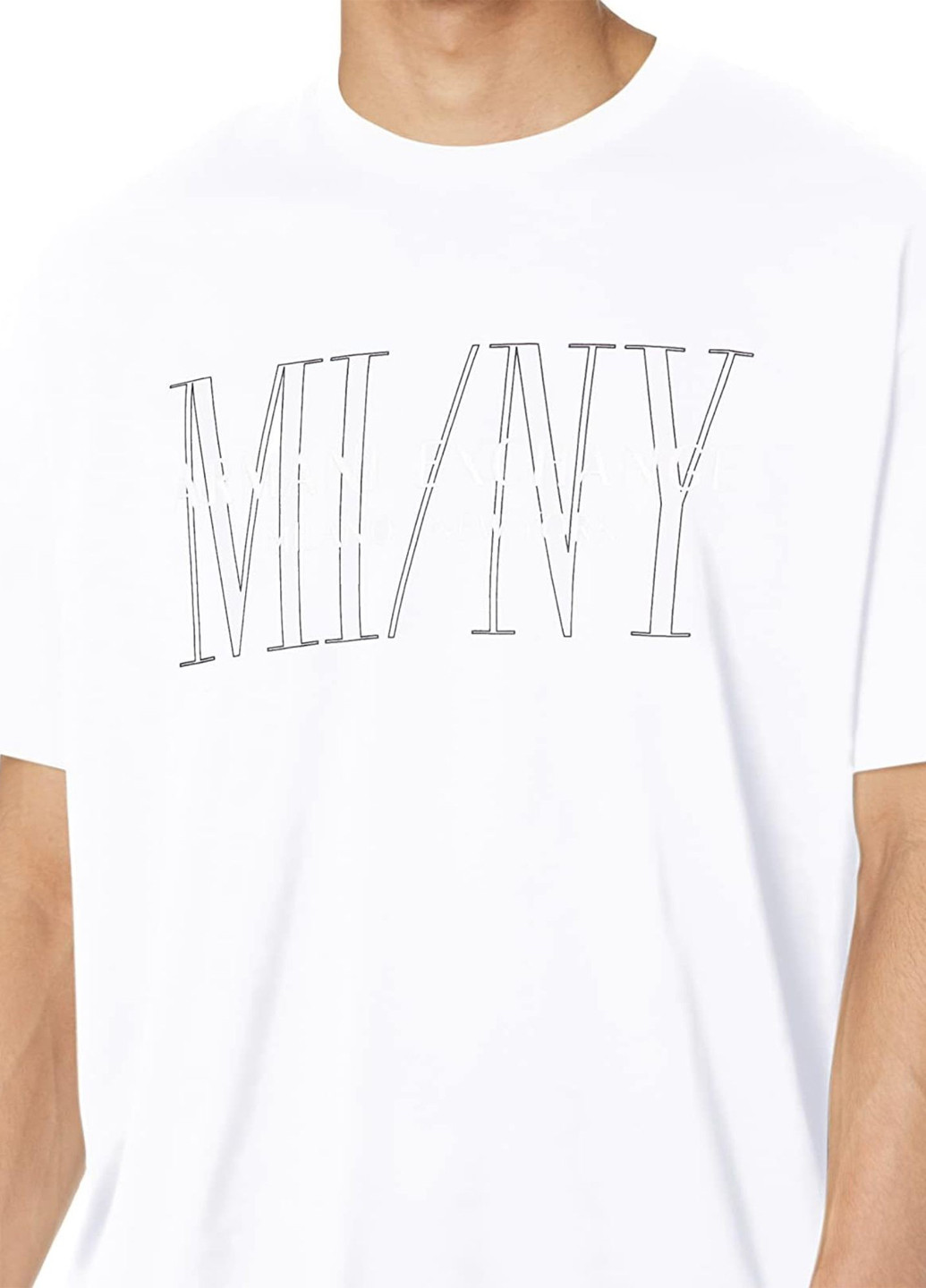 Біла футболка Armani Exchange