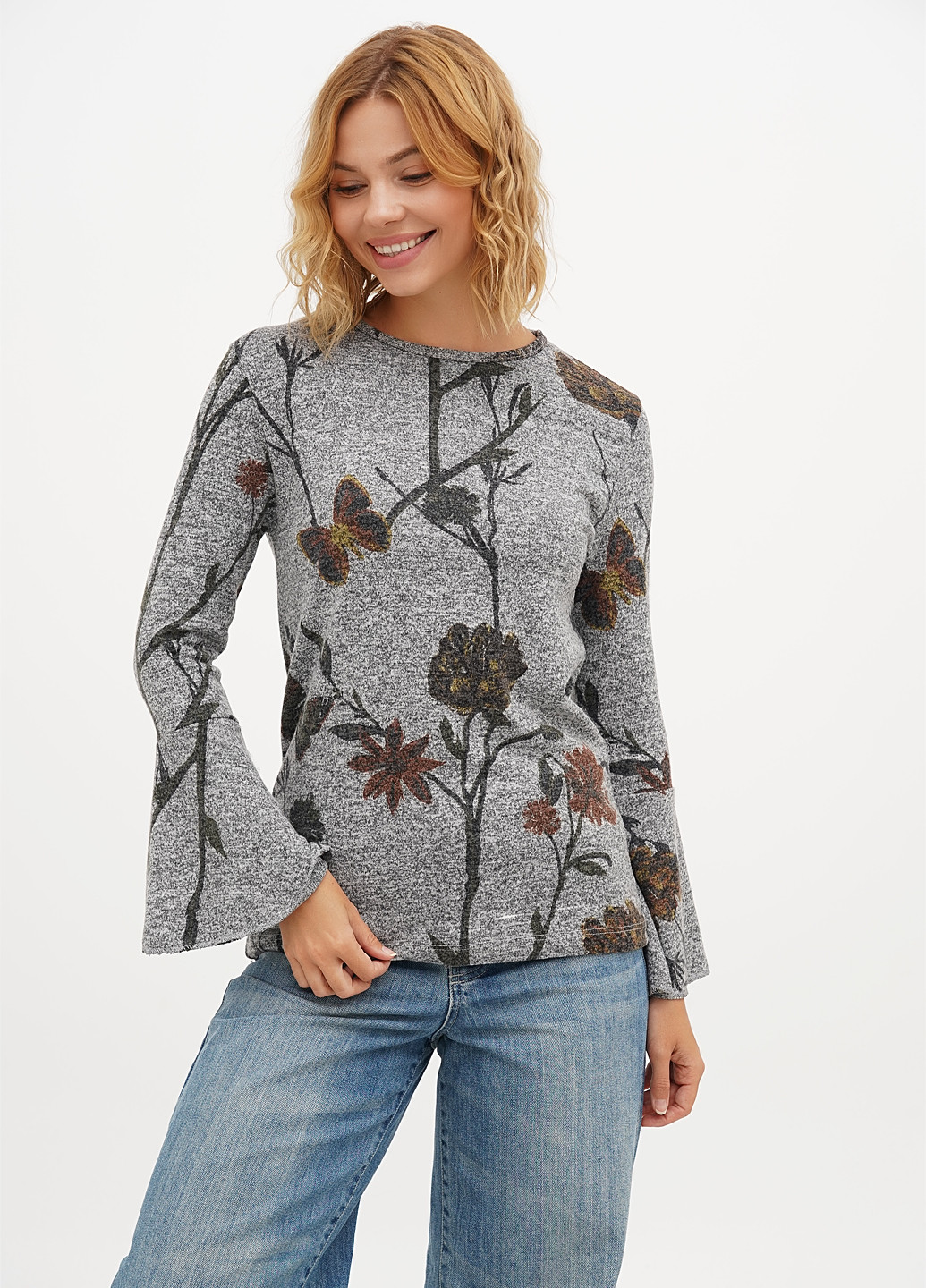 Сірий демісезонний джемпер джемпер Modalibas