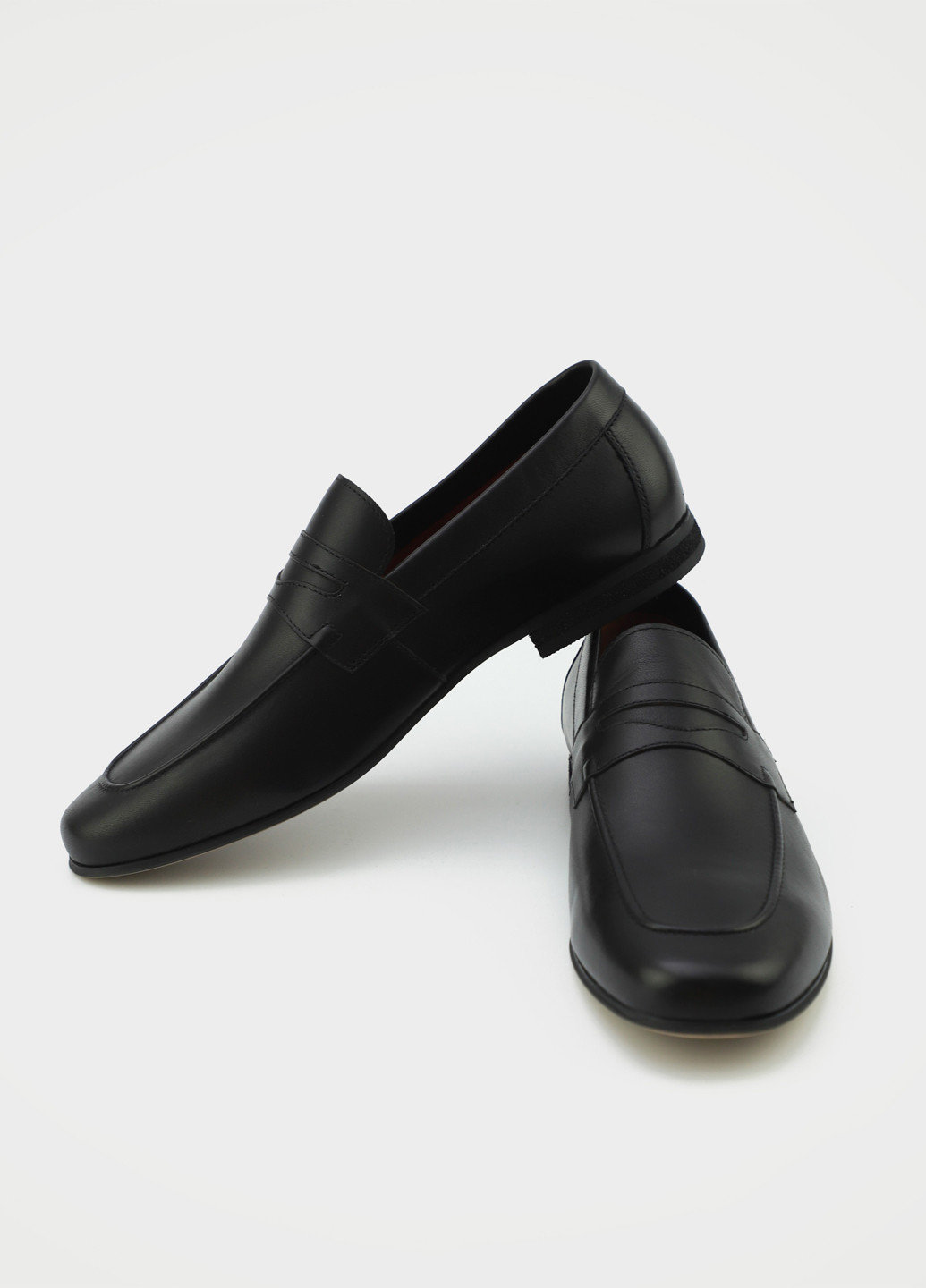 Черные кэжуал туфли Respect без шнурков