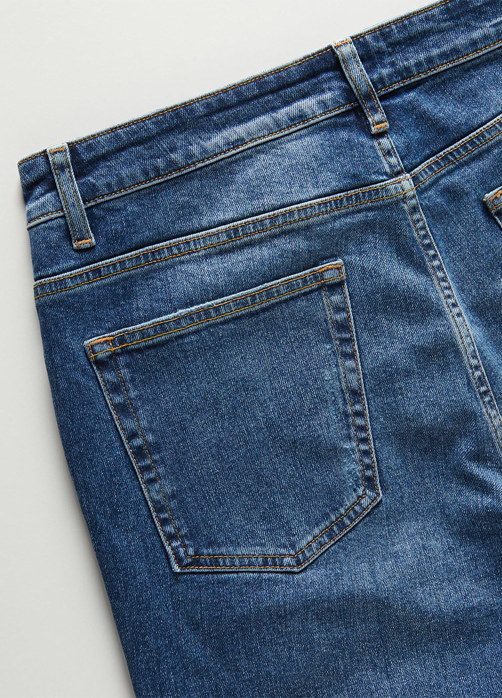 Синие демисезонные слим, каррот фит джинсы Reserved