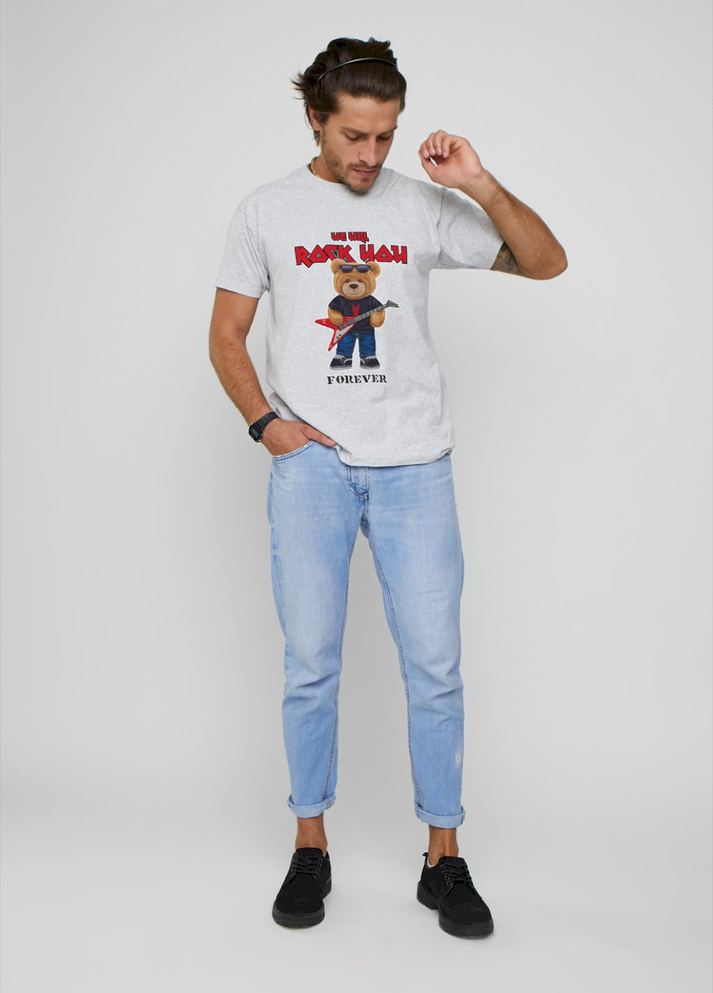 Сіра футболка чоловіча YAPPI