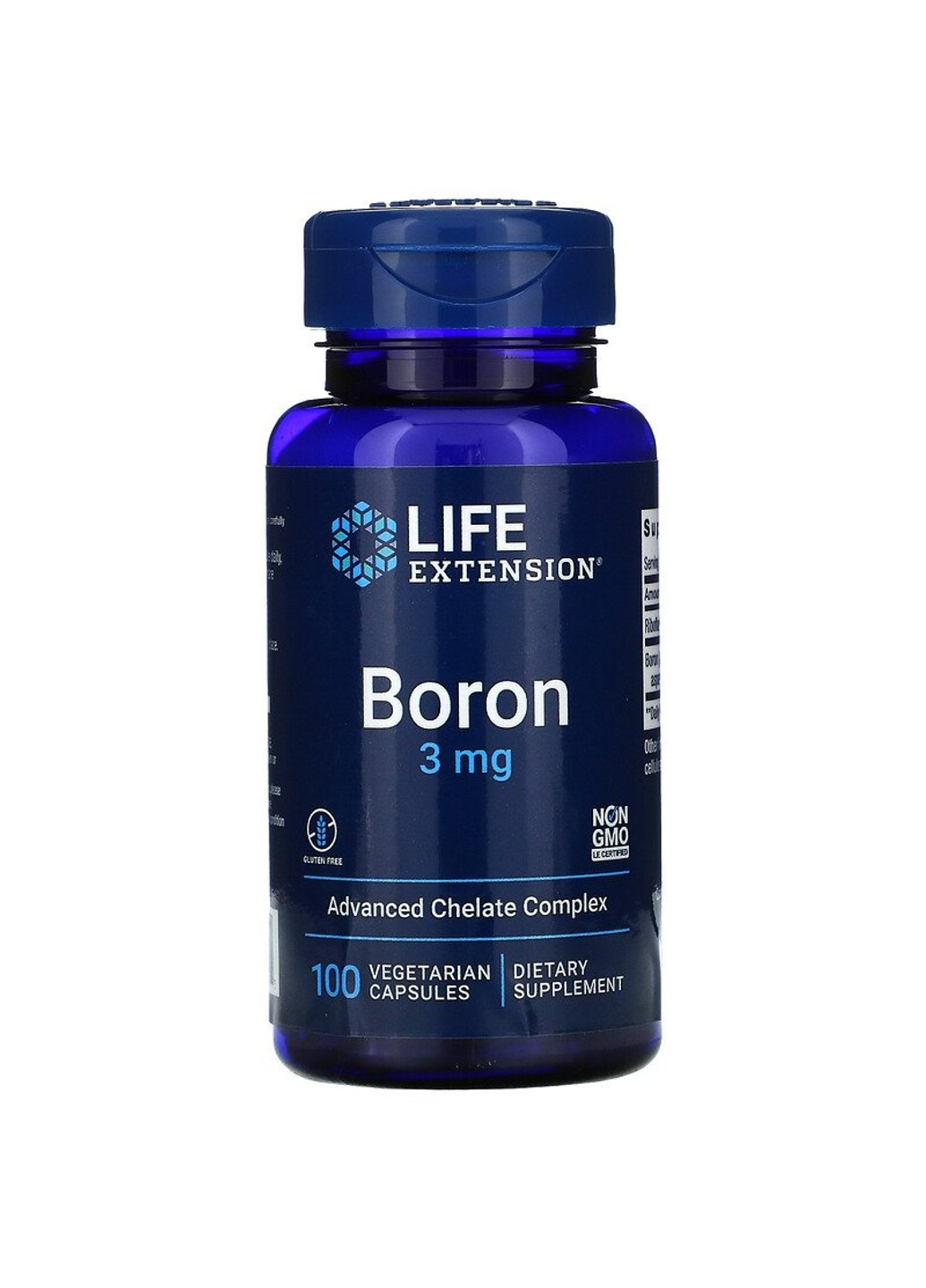 Бор Boron 3 mg 100 капсул Life Extension (255408973)