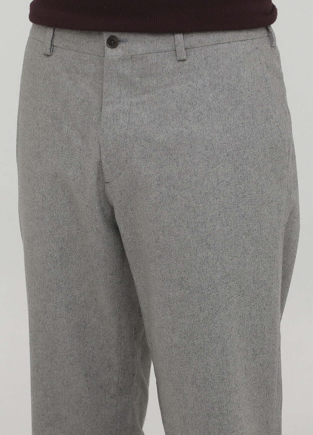 Серые классические демисезонные прямые брюки Ralph Lauren