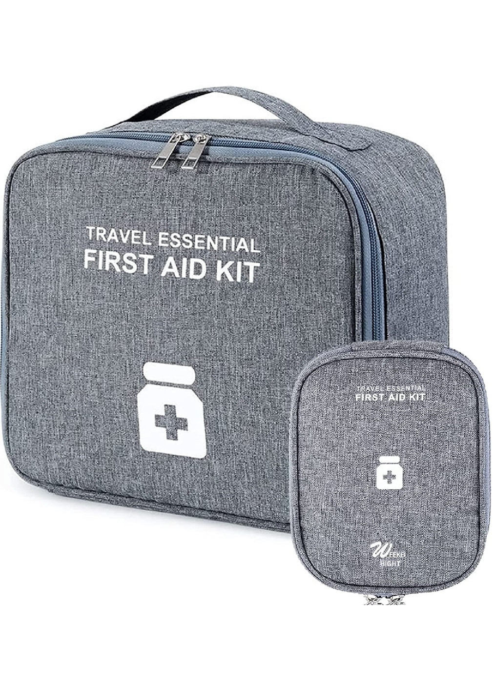 Комплект аптечок сумки органайзери для медикаментів для подорожей для дому 2 шт (473520-Prob) Сірий Unbranded (255029701)