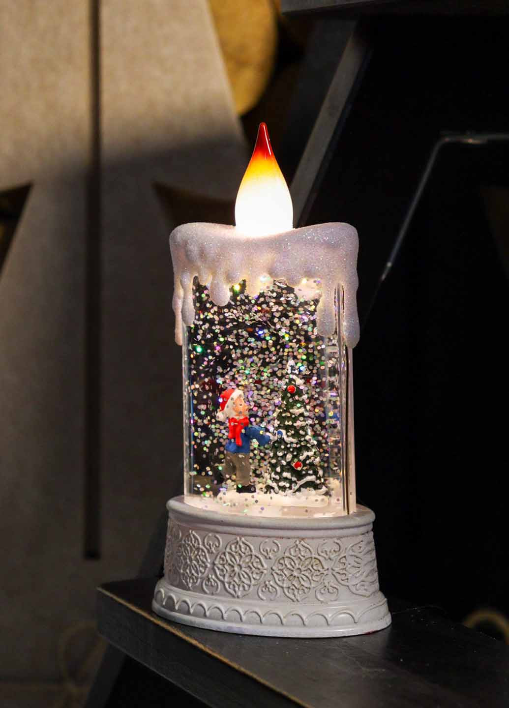 Ліхтар Свічка із Ялинкою, 16х8,5 см Flame (366725840)