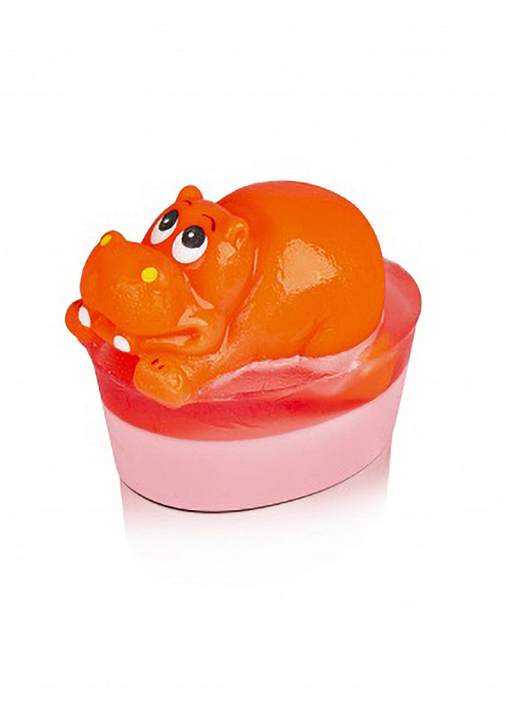 Гліцеринове дитяче мило ручної роботи – Рожевий Гіпопотам (велика іграшка) 80г 101280 Organique (231263266)