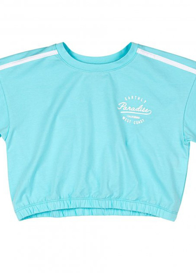 М'ятна футболка для дівчинки бембі (фб895) м'ятний Бемби