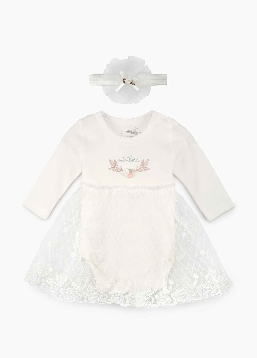 Молочна сукня-боді Mini born (254063702)