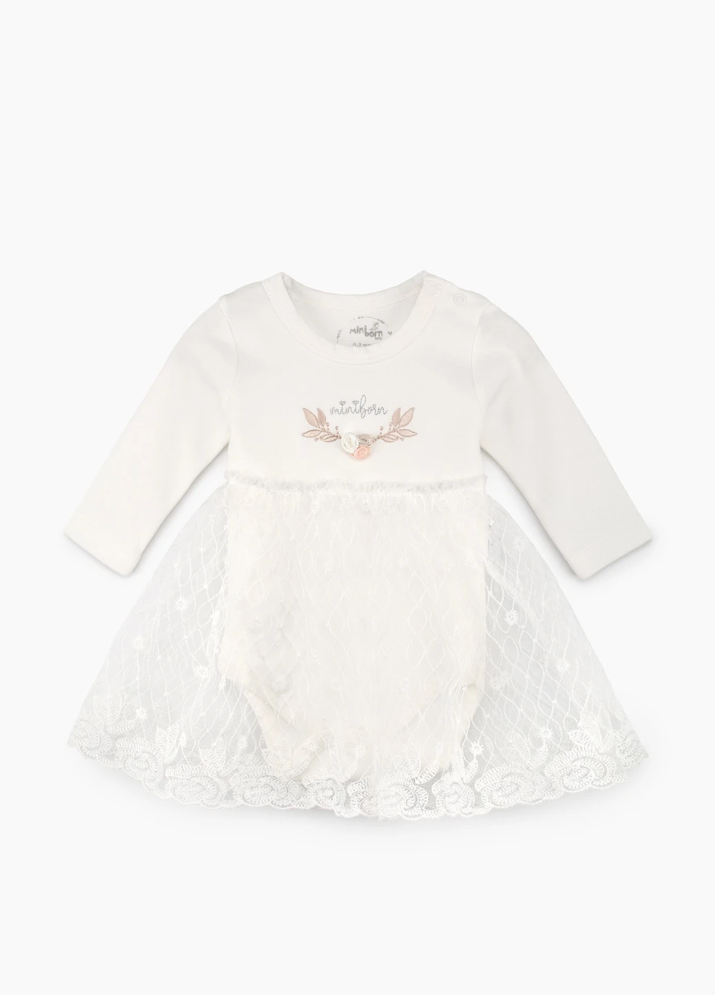 Молочна сукня-боді Mini born (254063702)