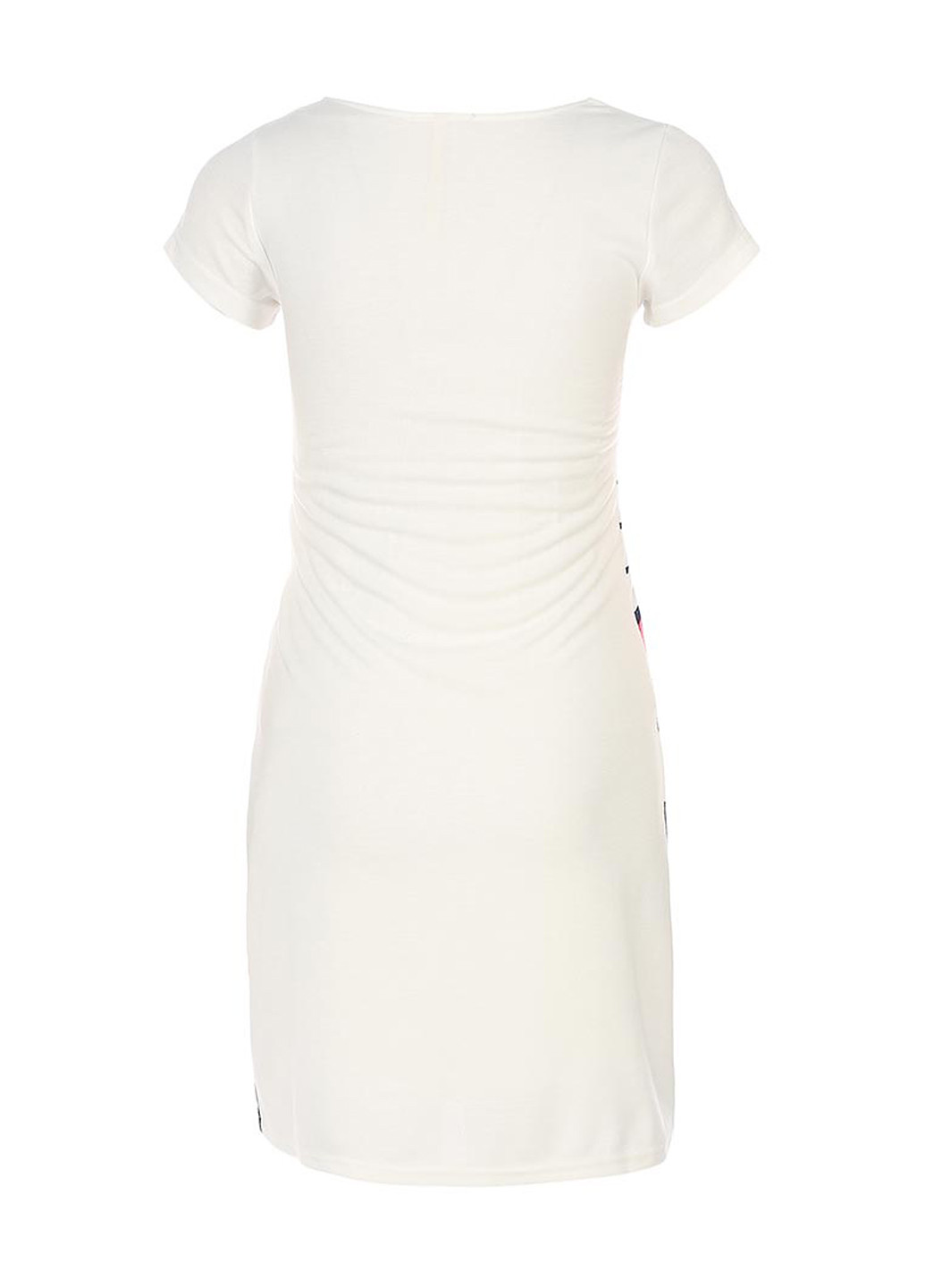 Белое кэжуал платье Baon в полоску
