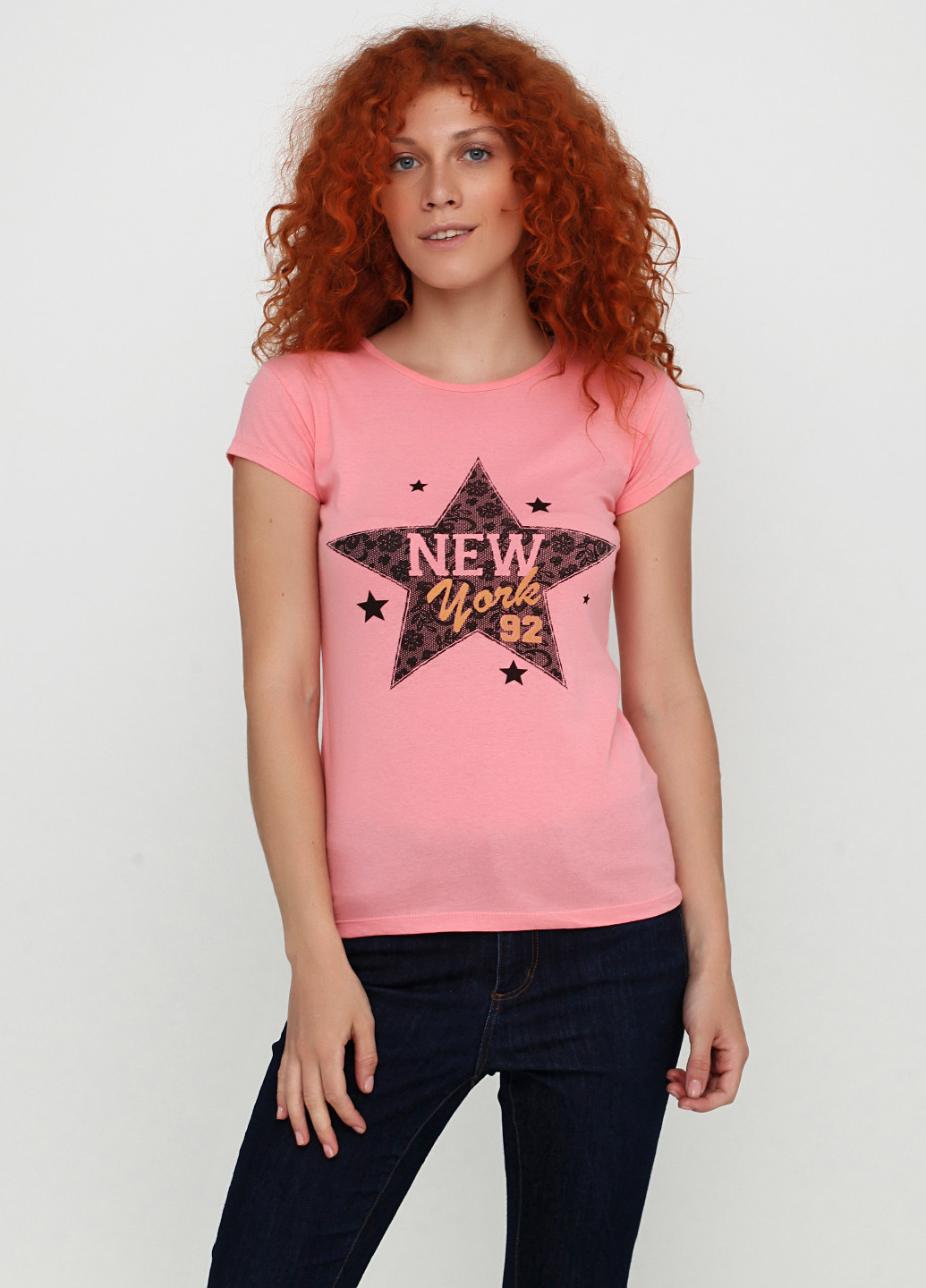 Рожева літня футболка Poncik