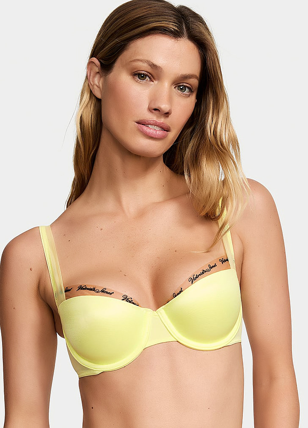 Желтый демисезонный комплект (бюстгальтер, трусики) Victoria's Secret