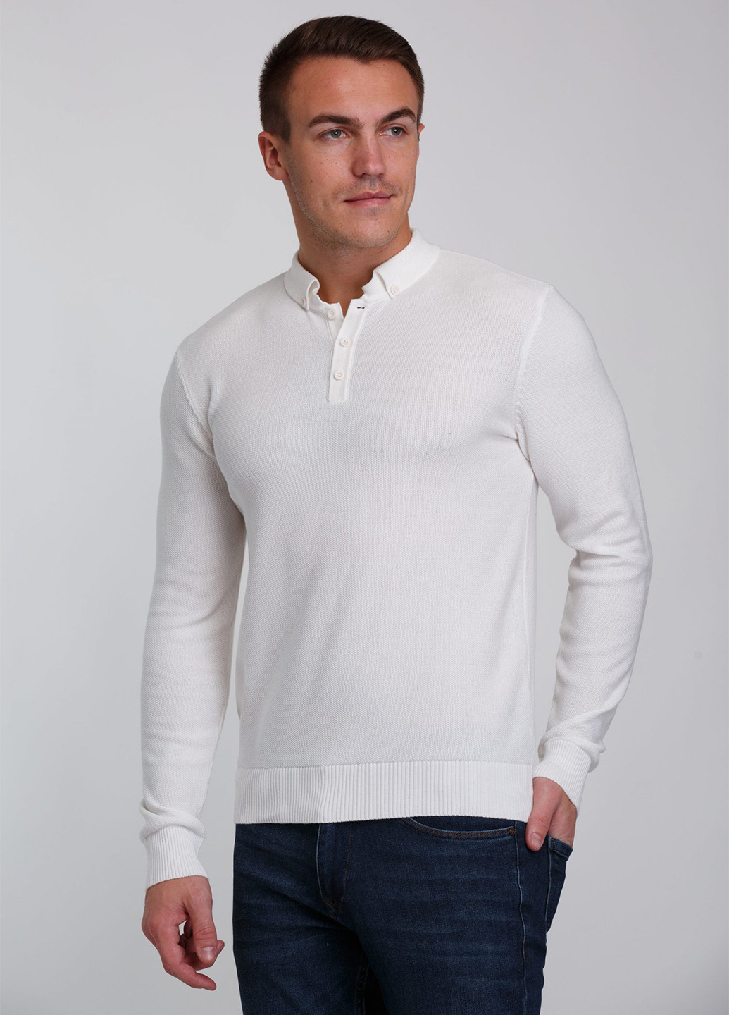 Білий демісезонний светр Trend Collection