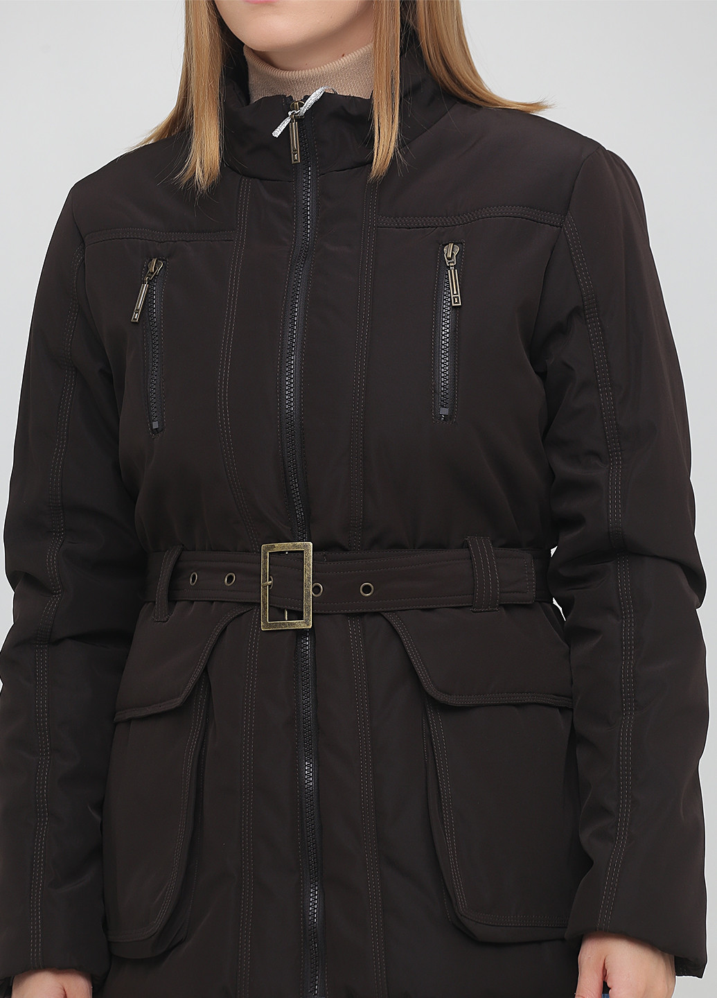 Темно-коричнева демісезонна куртка Matilda