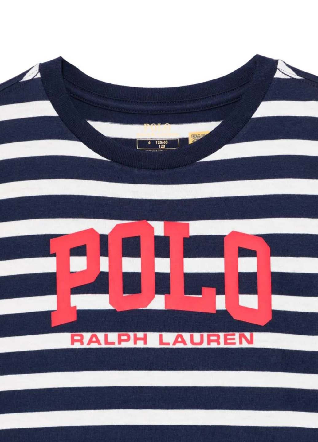 Темно-синя літня футболка Ralph Lauren