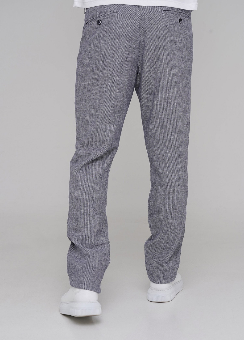 Серые кэжуал демисезонные прямые брюки Trend Collection