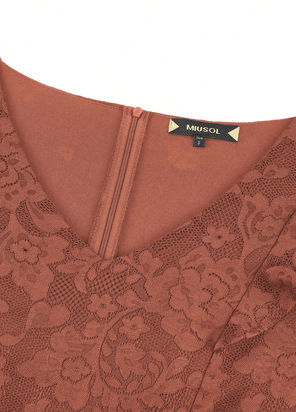 Кавова кежуал сукня кльош SHEIN однотонна