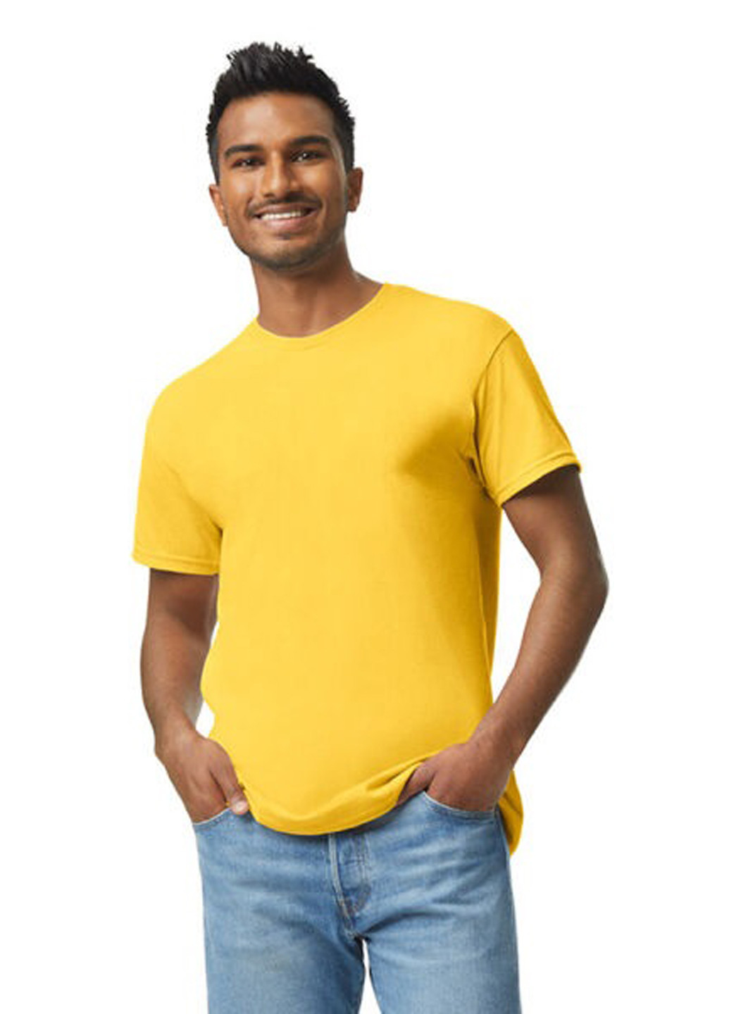 Желтая футболка Gildan
