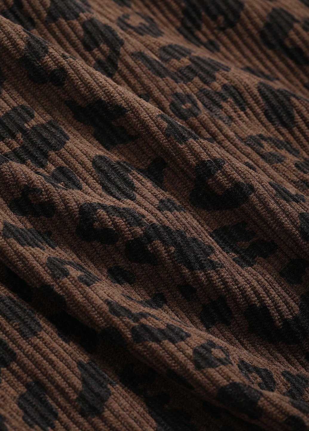 Коричневая кэжуал леопардовая юбка SHEIN