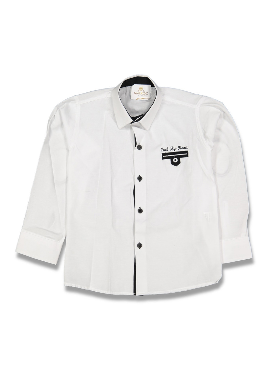 Белая классическая рубашка с надписями Payes