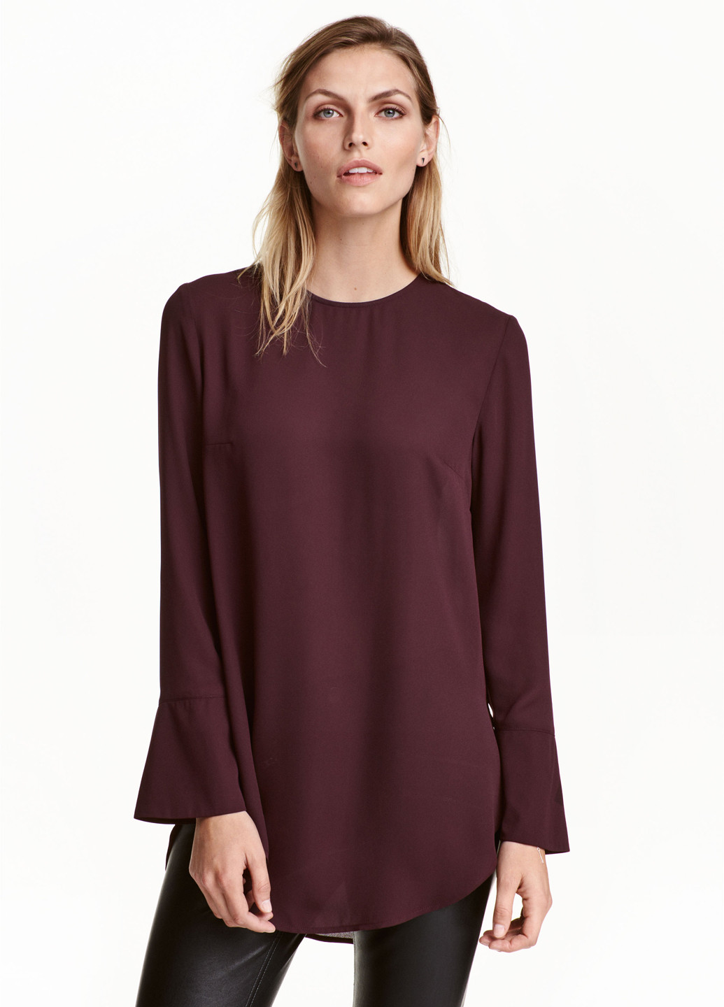 Сливовая блуза H&M