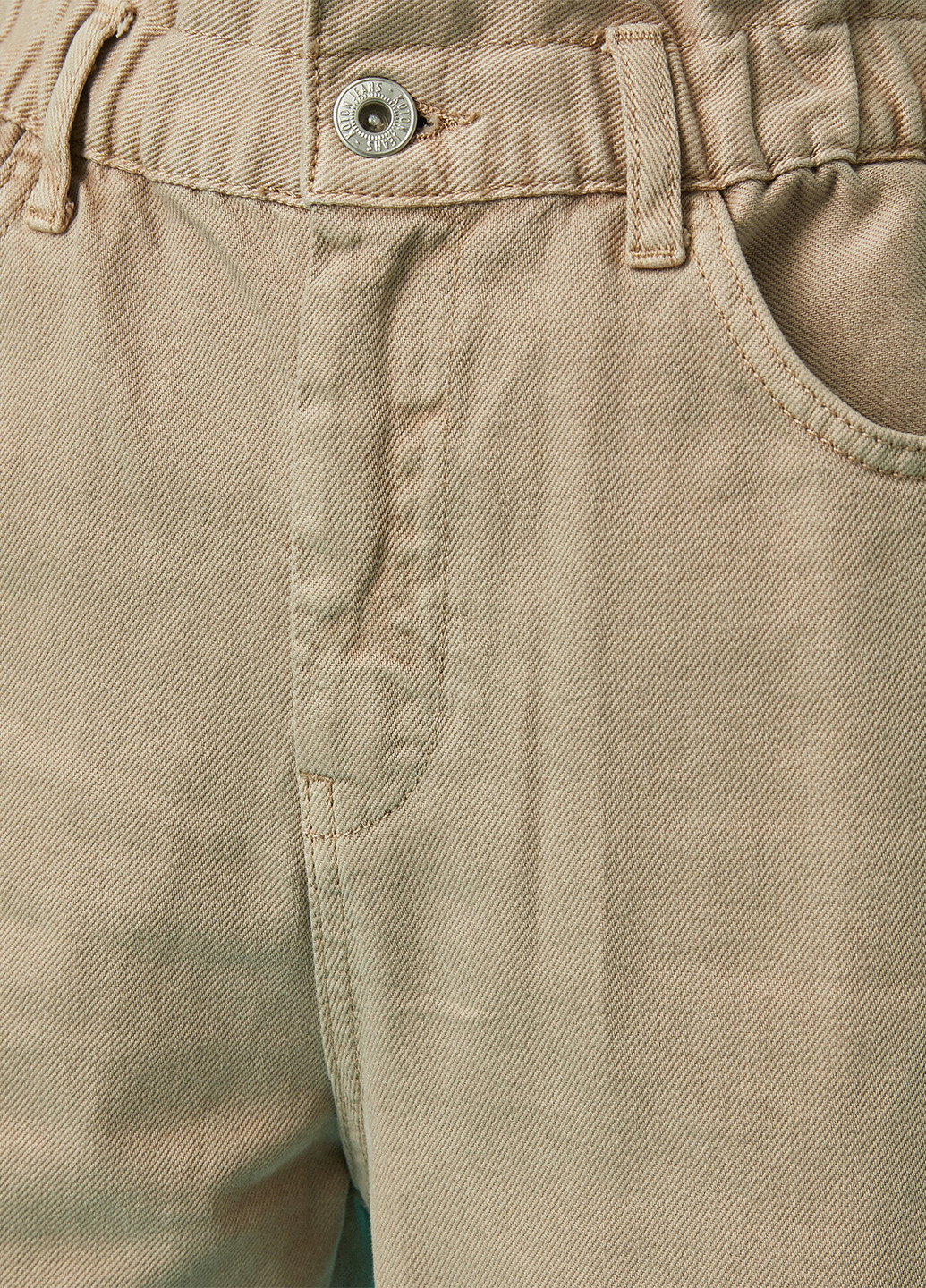 Светло-бежевые демисезонные зауженные джинсы KOTON