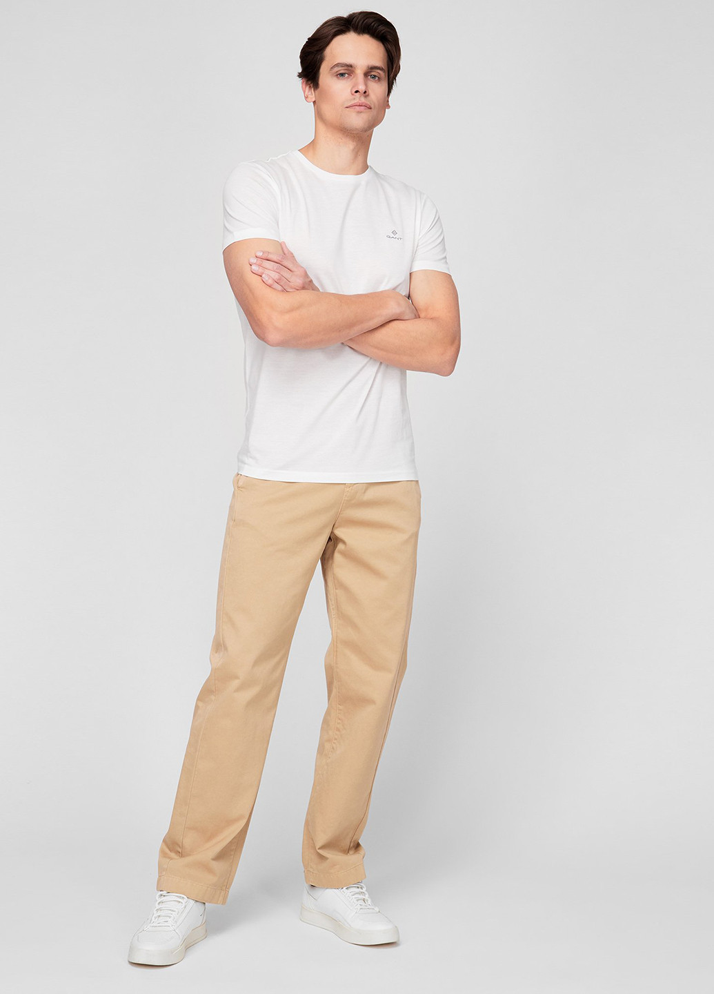 Біла футболка Gant