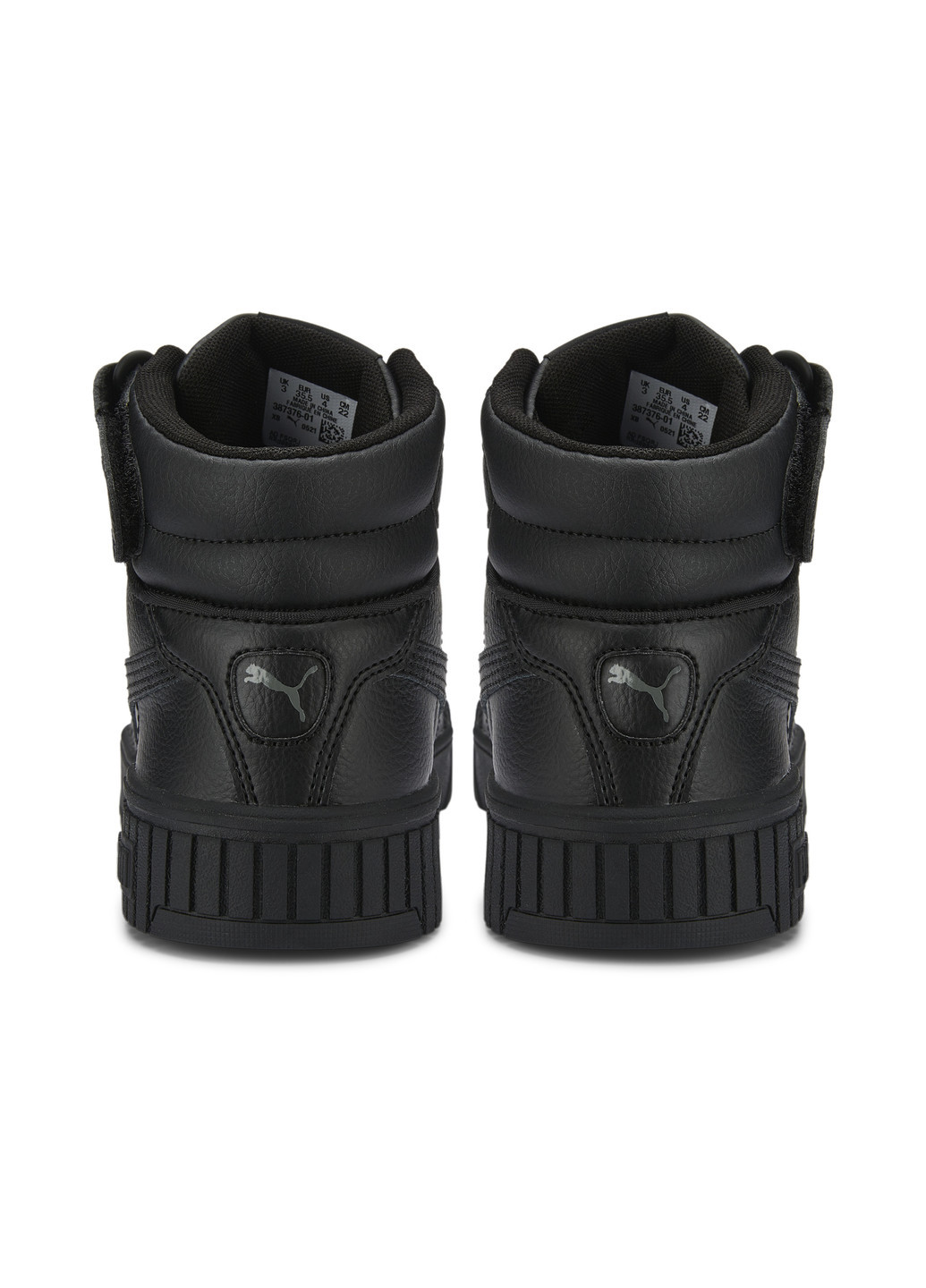 Черные детские кроссовки carina 2.0 mid sneakers youth Puma