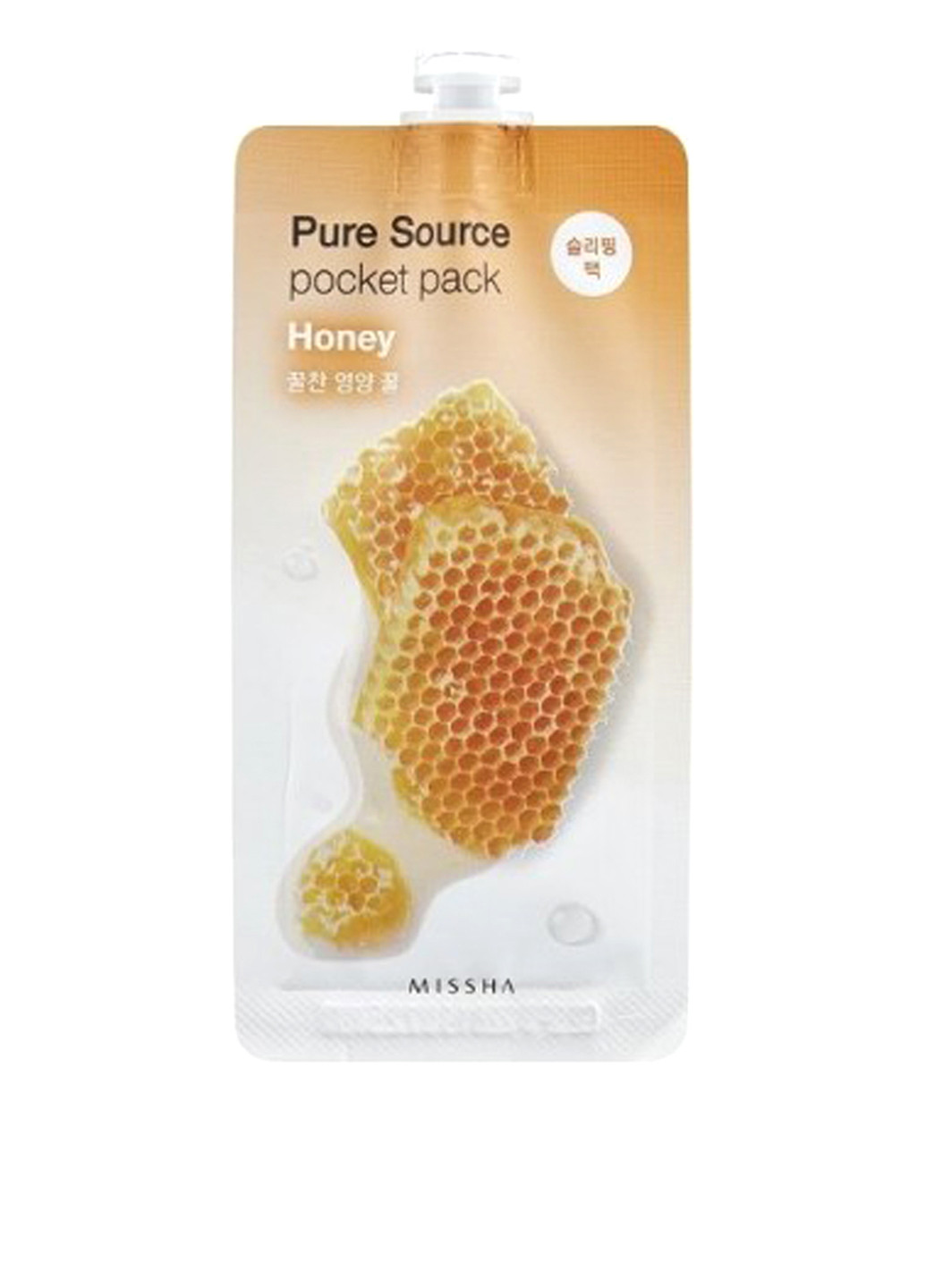 Маска для лица ночная Pure Source Pocket Pack Honey, 10 мл MISSHA бесцветная