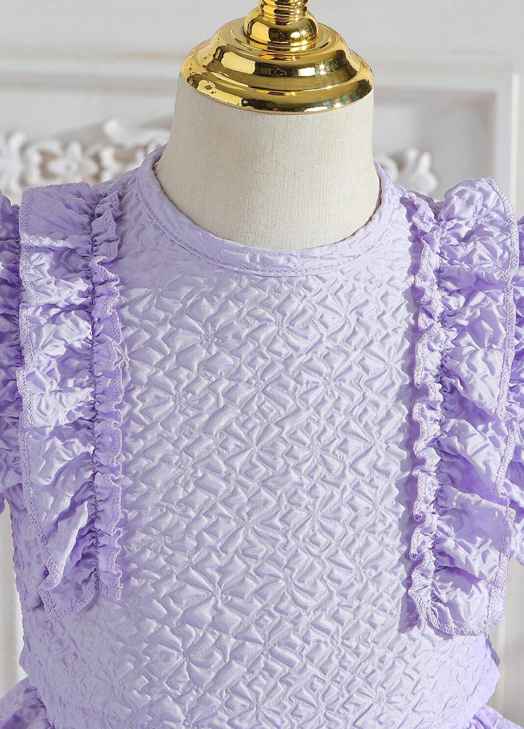 Сиреневый летний костюм (блуза, юбка) SHEIN