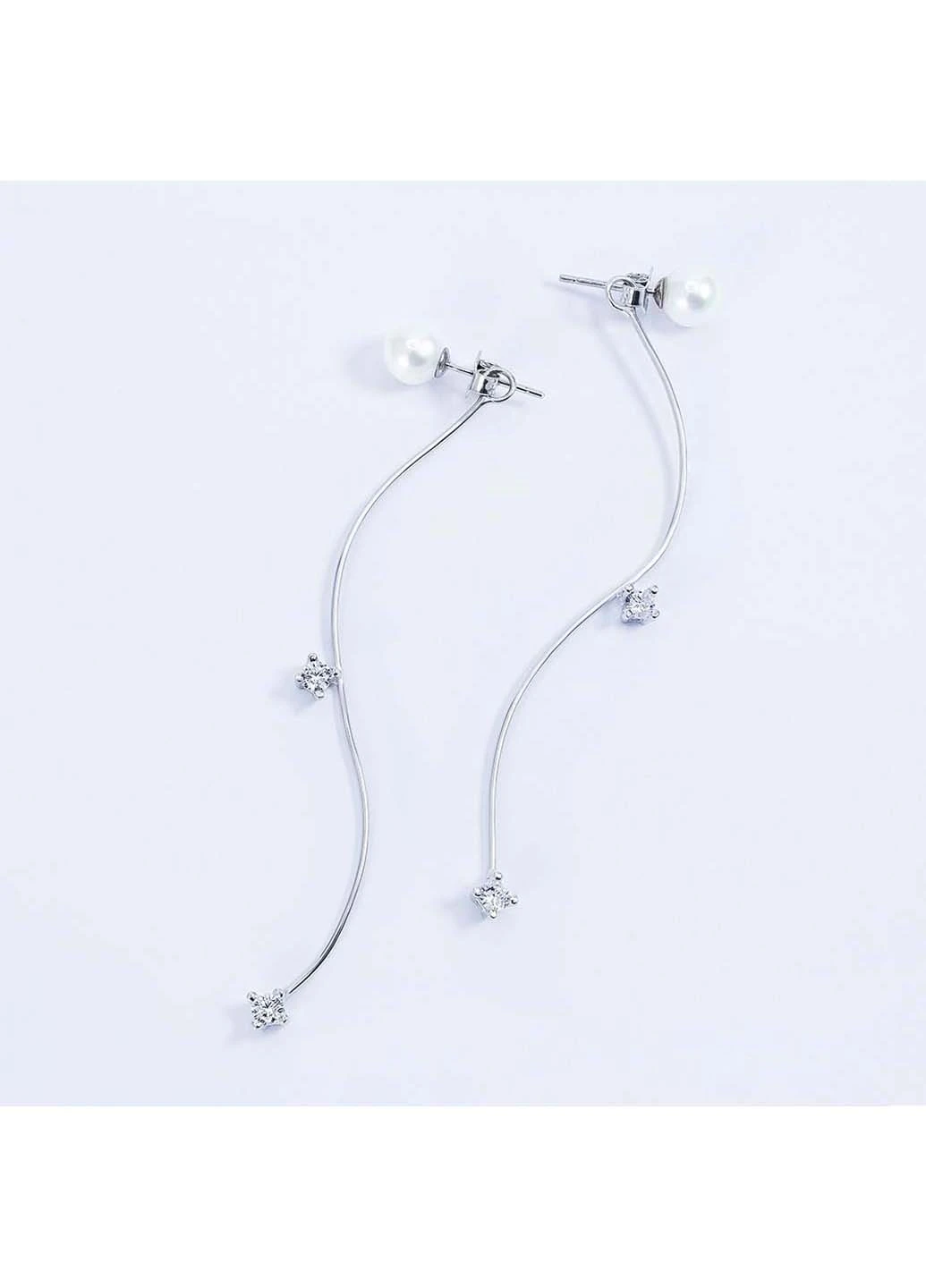 Серьги серебряные родированные s2jcr-127 2.5 Infini (256513761)