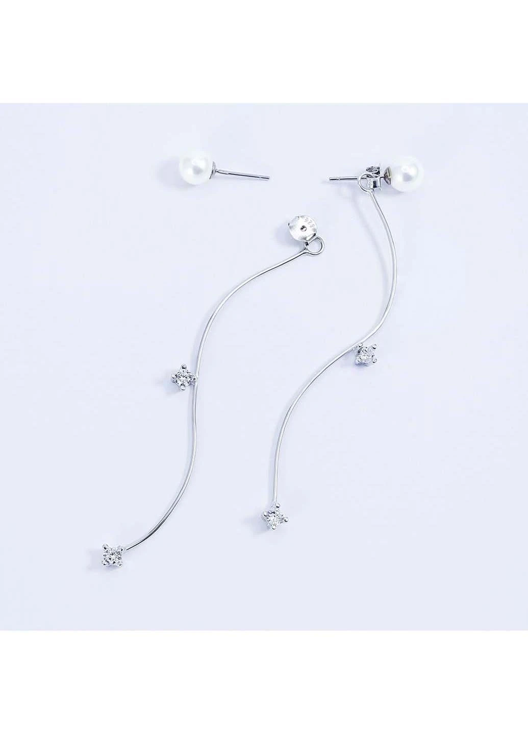 Серьги серебряные родированные s2jcr-127 2.5 Infini (256513761)
