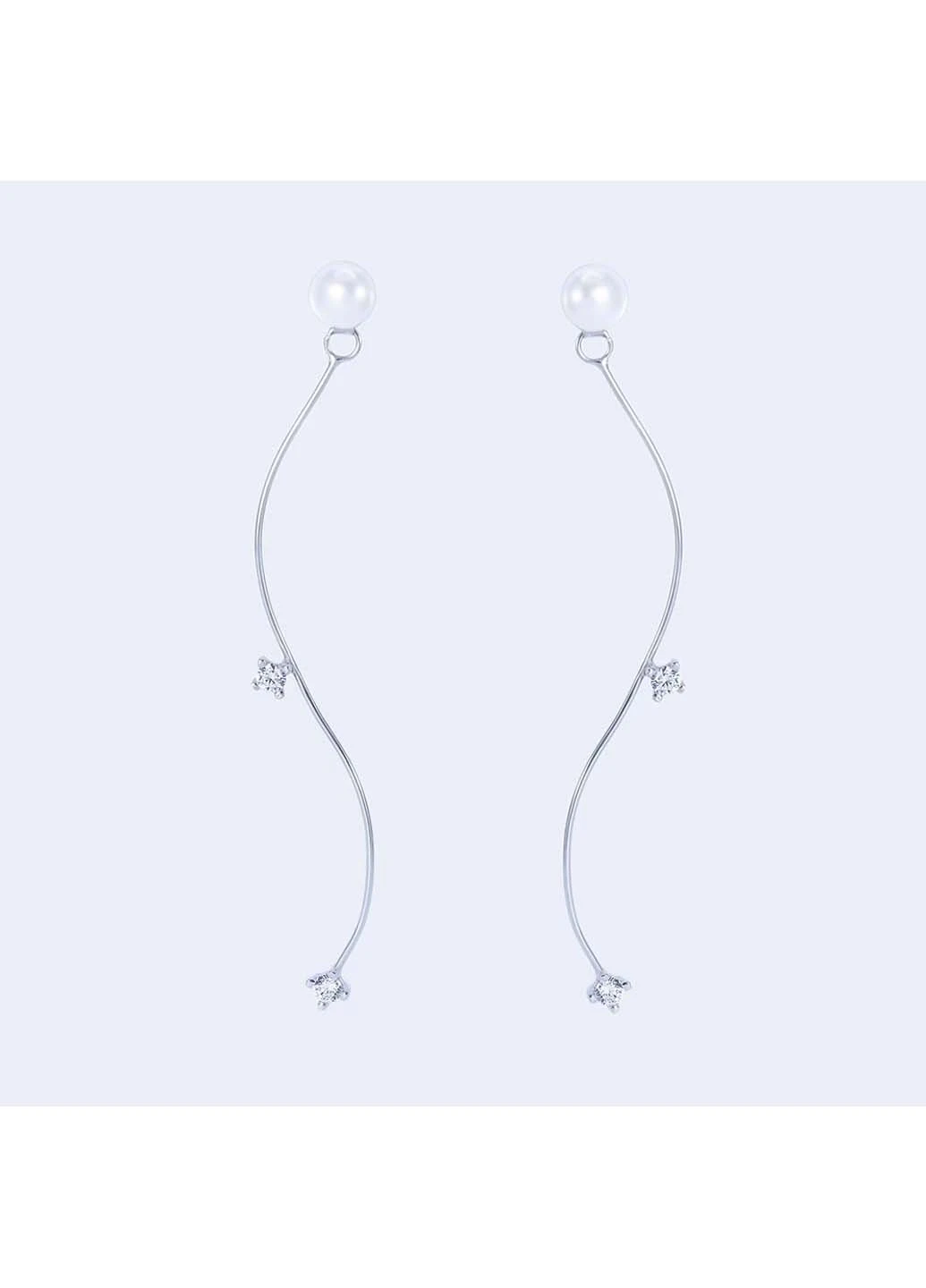 Серьги серебряные родированные s2jcr-127 2.5 Infini (256513761)