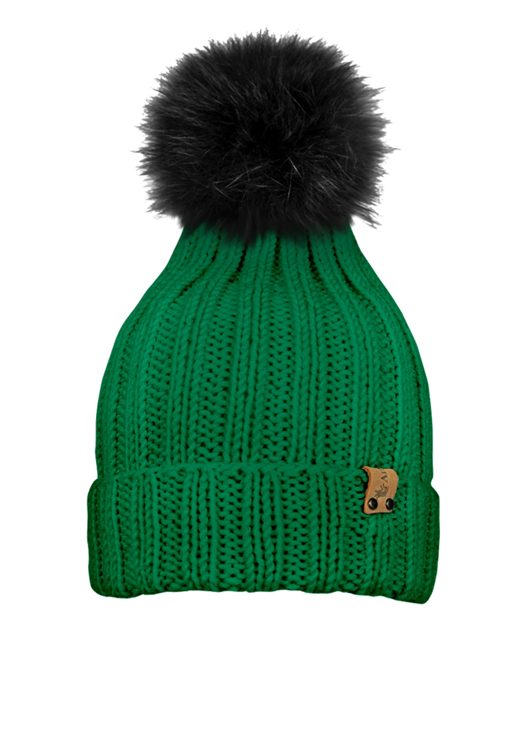 Зелений зимній комплект (шапка, шарф-снуд) Anmerino