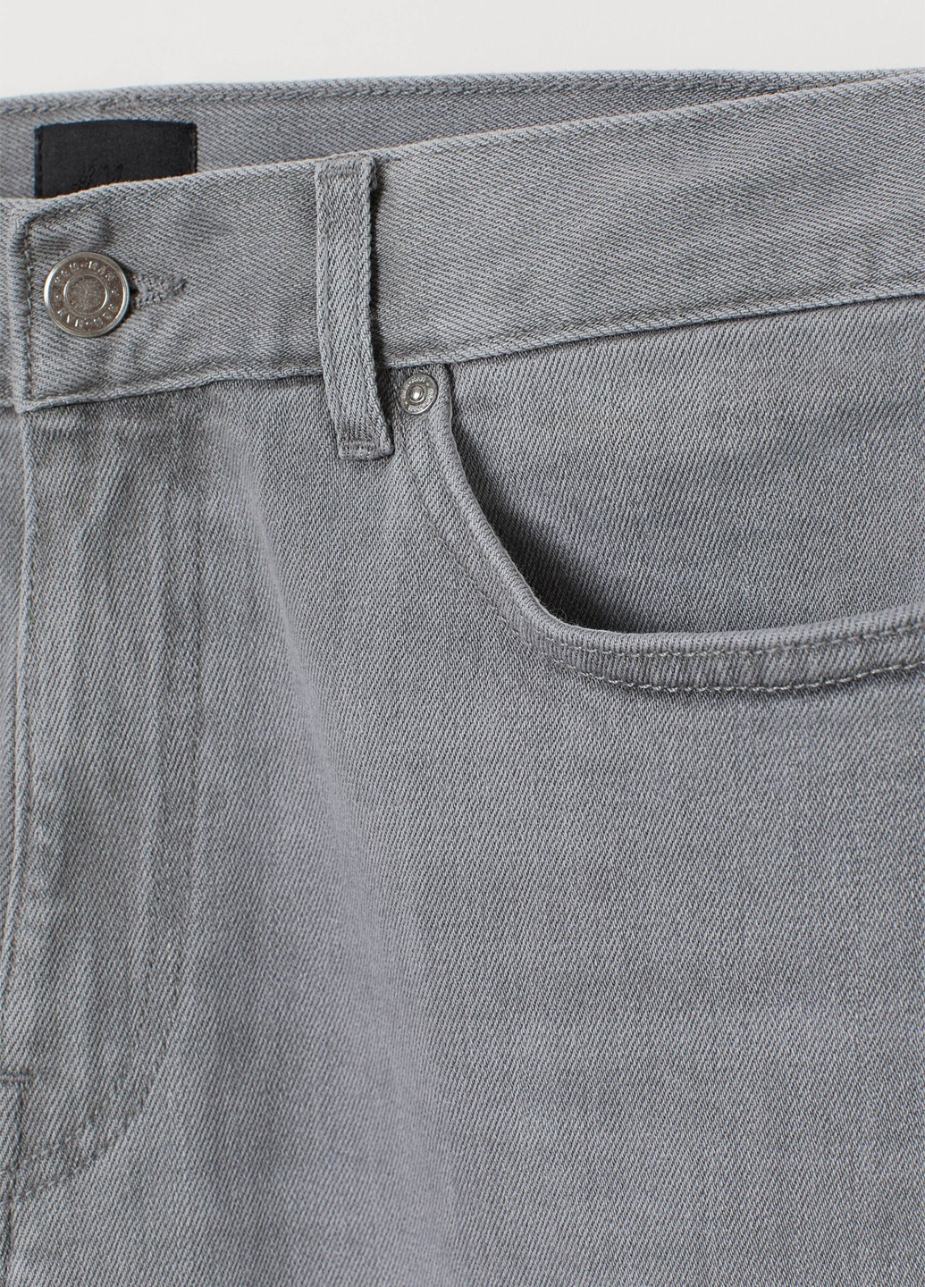 Серые демисезонные скинни джинсы H&M