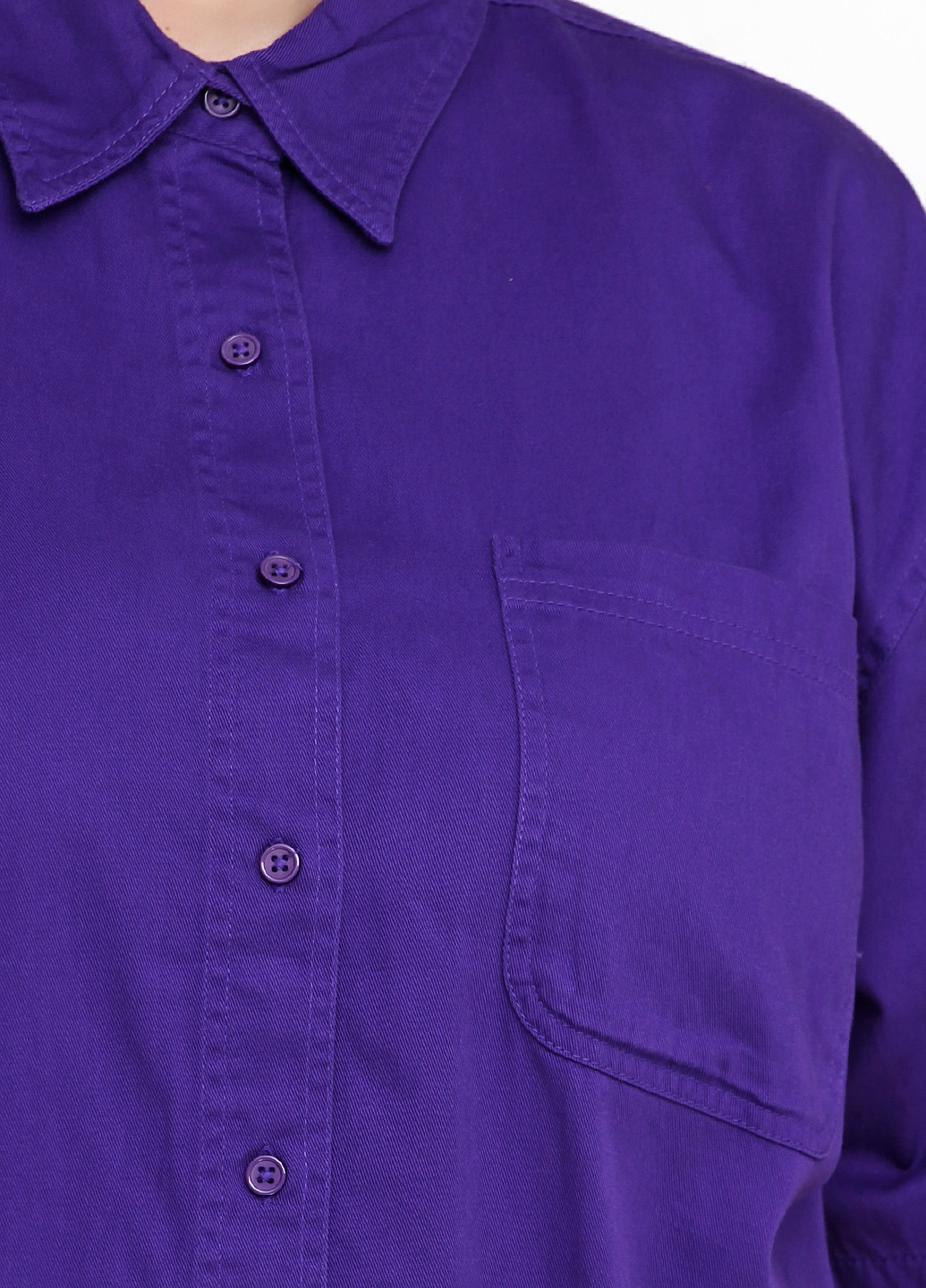 Фиолетовая кэжуал рубашка однотонная Las Olas