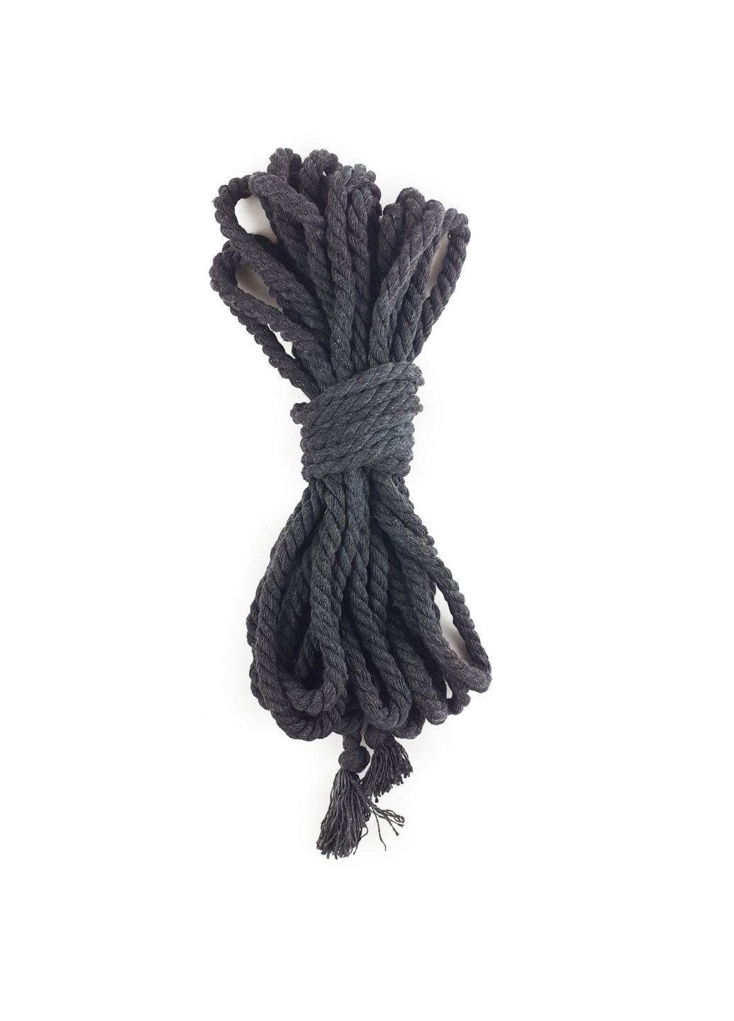 Бавовняна мотузка BDSM 8 метрів, 6 мм, колір чорний Art of Sex (252269136)
