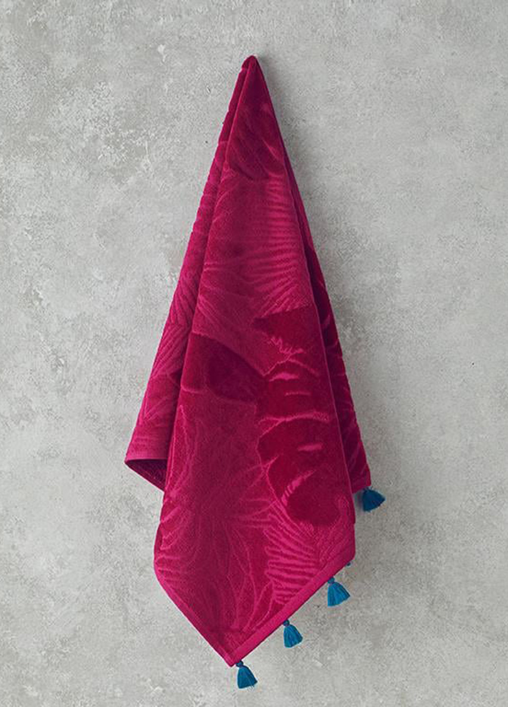English Home полотенце для лица, 50х80 см однотонный светло-вишневый производство - Турция