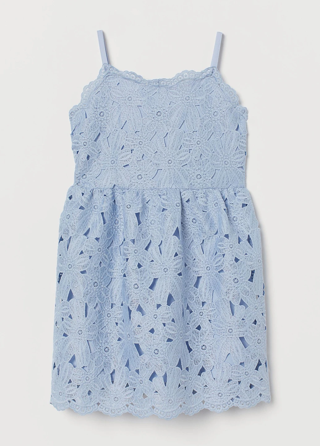 Голубое платье H&M (208438528)