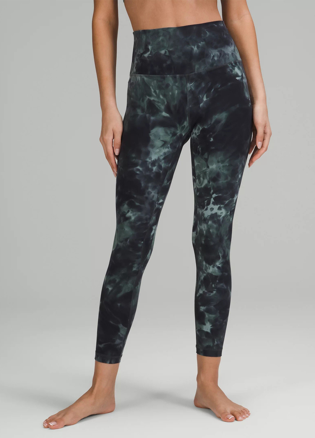 Комбинированные демисезонные легинсы Lululemon Athletica