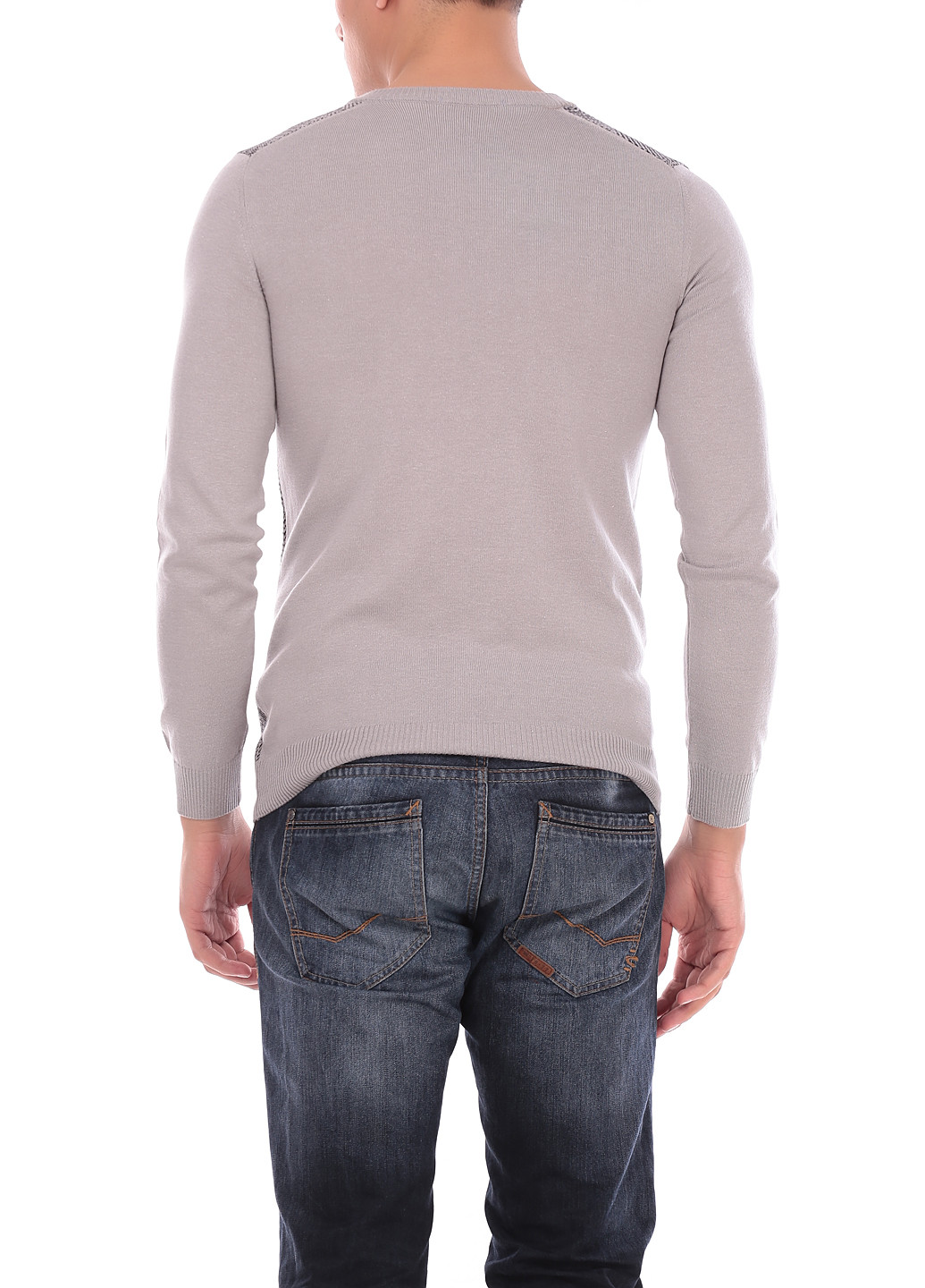Серый демисезонный пуловер пуловер Flash