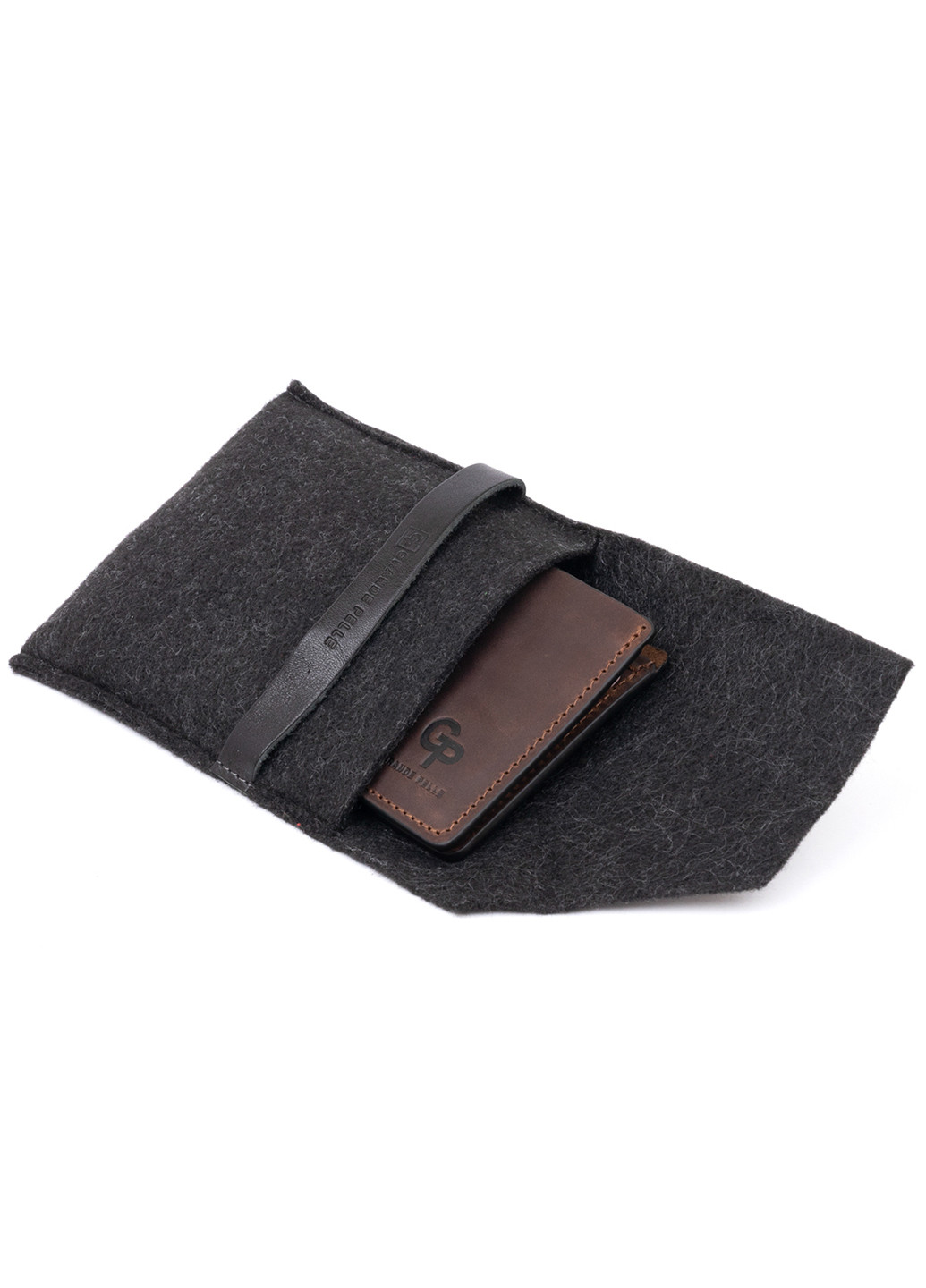 Шкіряний гаманець 12х8х1 см Grande Pelle (253174441)