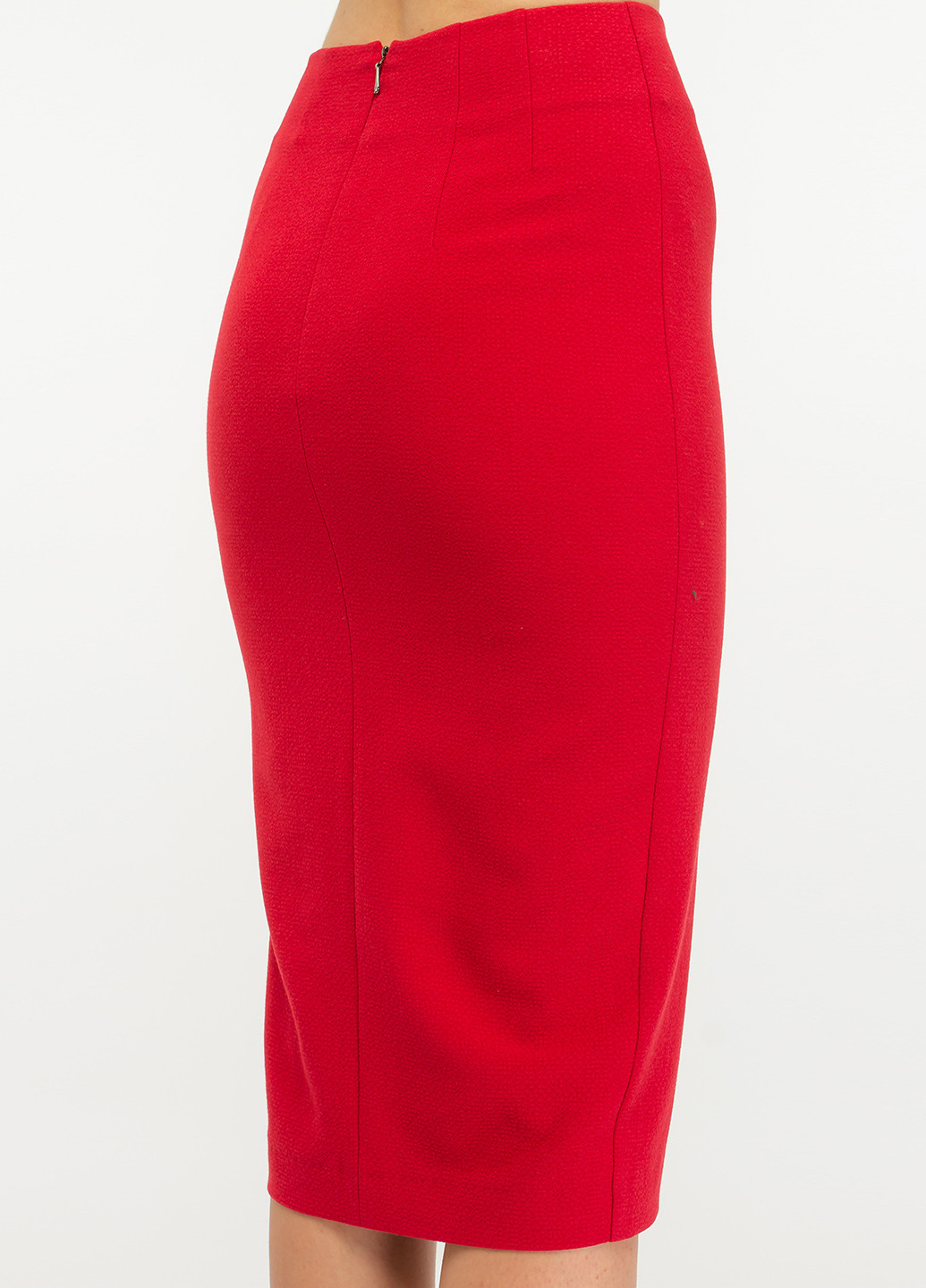 Костюм (жакет, юбка) BGL Комплект (жакет и юбка) юбочный однотонный красный кэжуал трикотаж